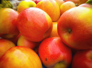 Apples at the market.