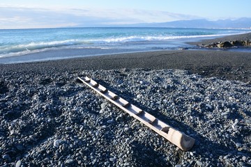 An abstract on the beach