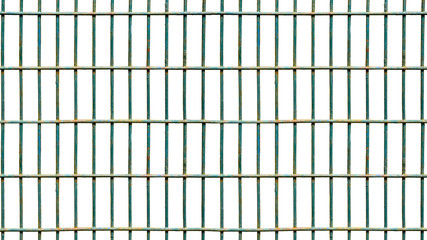 Square iron cage isolate on white background