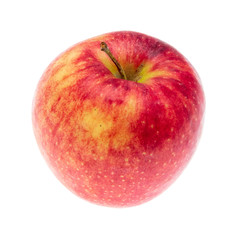 Ripe red apple isolated on white background