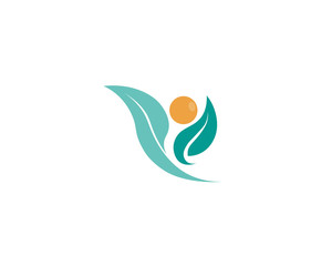 Fototapeta na wymiar people care success health life logo template icons