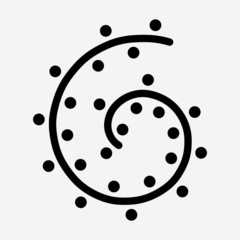 Outline flash bulb pixel perfect vector icon