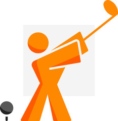 Flat Golf pixel perfect vector icon