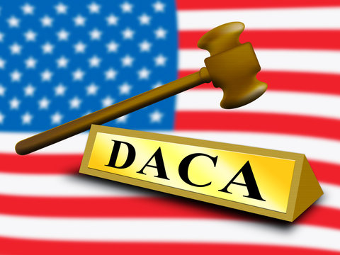 Daca Kids Dreamer Legislation For Us Immigration - 3d Illustration