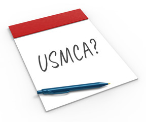 USMCA United States Mexico Canada Agreement Trade - 3d Illustration
