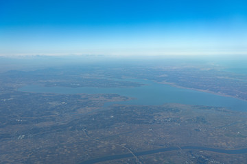 霞ヶ浦　空撮