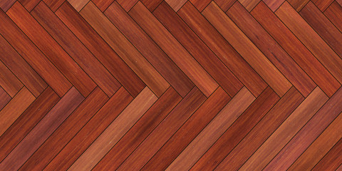 Seamless wood parquet texture horizontal herringbone copper color