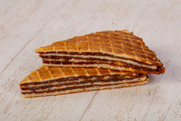 Sweet Waffle with jam