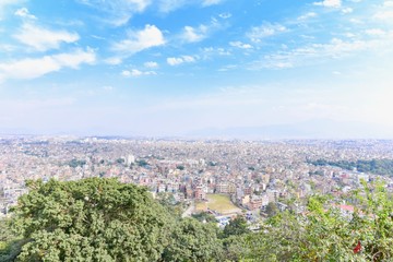 Beautiful Scenery of Kathmandu City in Nepal