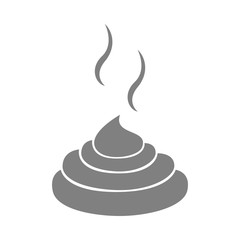 Pile of poo. Vector icon.