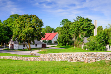 Kihelkonna village is a typical village on the island of Saaremaa, Estonia