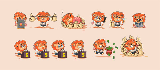 Set Illustrations isolated money economy business