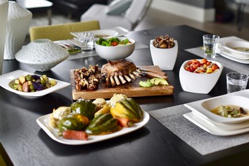 food in the restaurant