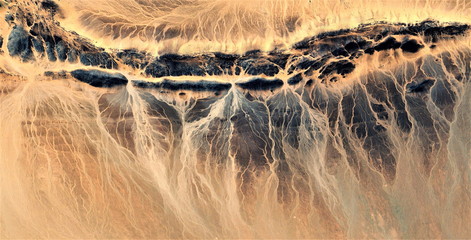 electric storm, allegory, tribute to Pollock, abstract photography of the deserts of Africa from...