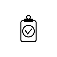 Obraz premium Clipboard sign. Tick mark