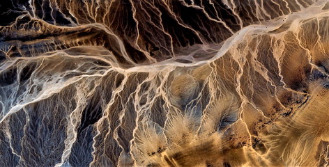 electric storm, allegory, tribute to Pollock, abstract photography of the deserts of Africa from...