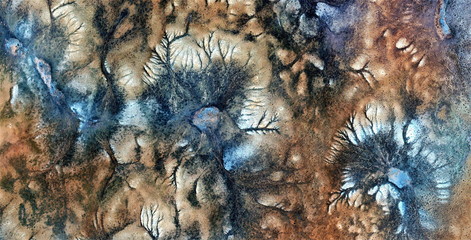 abstract night, tribute to Pollock, abstract photography of the deserts of Africa from the air,...