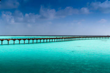 Fototapeta premium jetty on blues