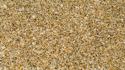 The texture of the sand on the beach