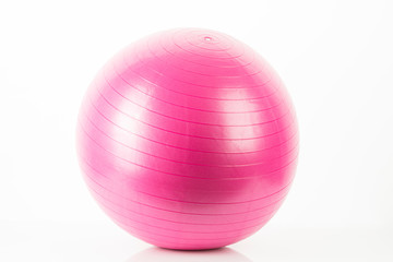 Fototapeta na wymiar Gymnastikball pink, Freisteller
