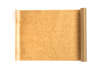 Naklejka premium Baking paper isolated on white background.