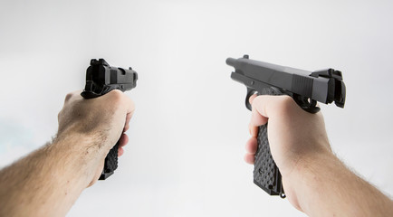 first person shooter pistol