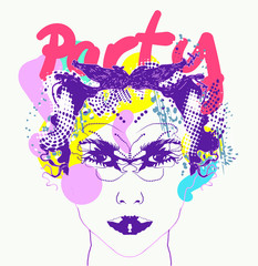 vector portrait illustration