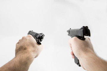 first person shooter pistol