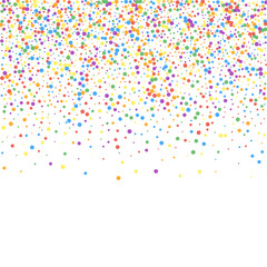 Festive confetti. Celebration stars. Rainbow confe
