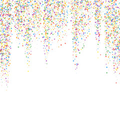 Festive confetti. Celebration stars. Childish brig