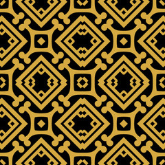 Abstract seamless retro art deco vintage ornamental background