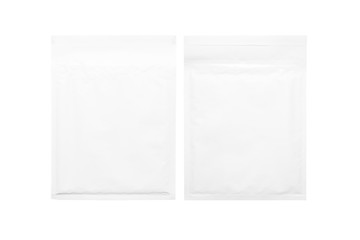 White paper bubble envelopes, isolated