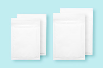 White paper bubble envelopes, isolated