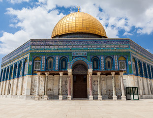 Obraz premium Nice view of Dome of the Rock