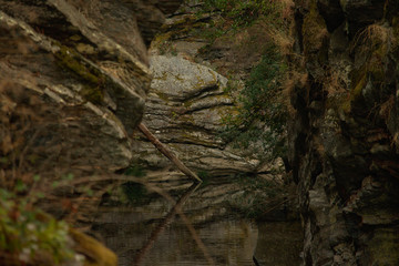 A river in a canyon 
