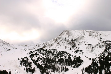 Andorra. The Pyrenees country between France and Spain.