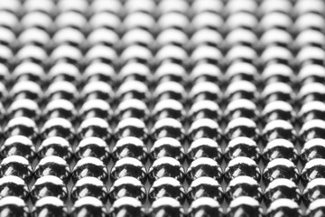 Small metal magnetic balls as background, closeup