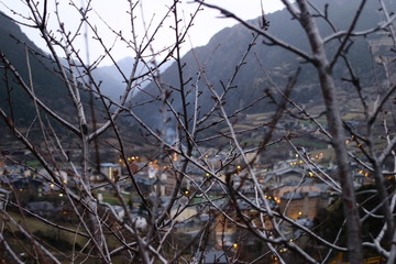 Fototapeta na wymiar Andorra. The Pyrenees country between France and Spain.
