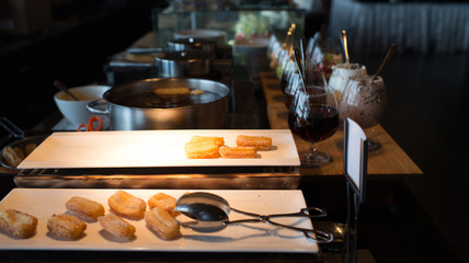 breakfast with coffee and churros