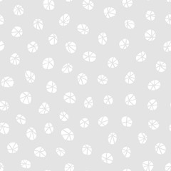 Seamless hand drawn pattern with irregular radial lines on dots. Abstract monochrome background. Easy to edit colors in Illustrator.