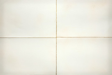 Empty letter folded in frour