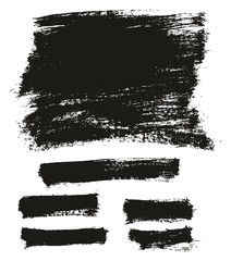 Paint Brush Thin Background High Detail Abstract Vector Background Set 106