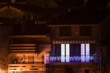 House with christmas lights