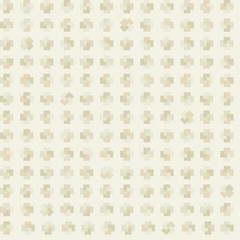 Seamless background pattern with crosses in a rows. Crosses resemble plus sign. Easy to edit colors in Illustrator.