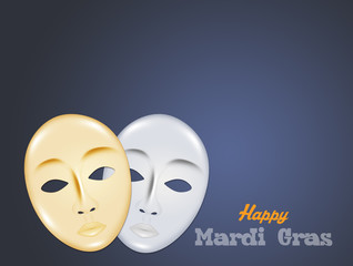 illustration of happy Mardi Gras