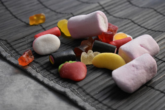 Chucherias, gominolas, osito de gominola marshmallows
