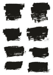 Paint Brush Thin Background High Detail Abstract Vector Background Set 17
