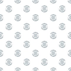 Eco flower pattern vector seamless repeat for any web design