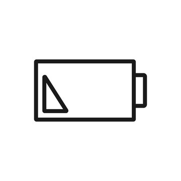 recommend clip art: Battery icon or logo in modern line style. High quality gray outline pictogram for web site design and mobile apps. Vector illustration on a white background.