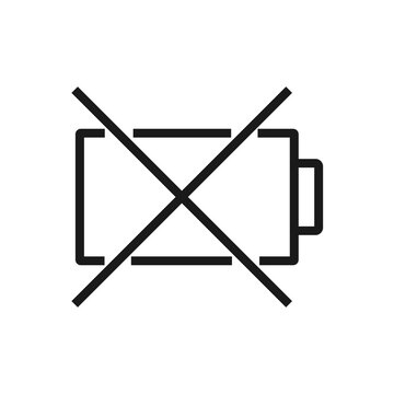 recommend clip art: Battery icon or logo in modern line style. High quality gray outline pictogram for web site design and mobile apps. Vector illustration on a white background.